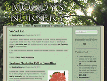 Tablet Screenshot of moodys-nursery.com